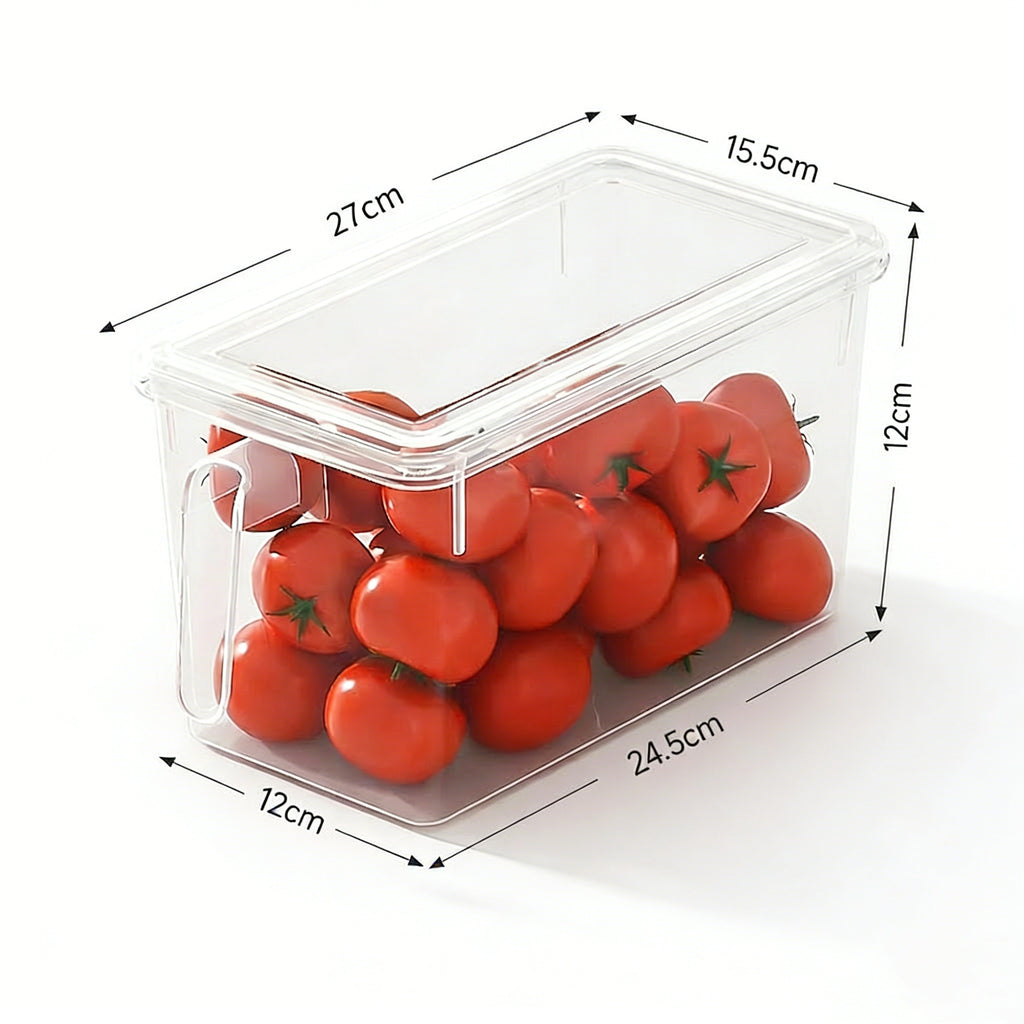 Large Capacity Refrigerator Storage Container with Lid (2 options)